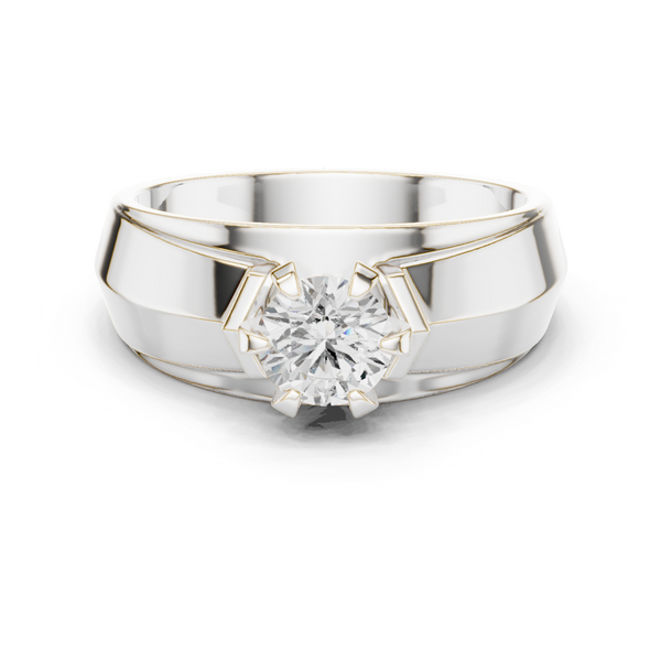Luminous 0.8 ct Round Diamond Solitaire