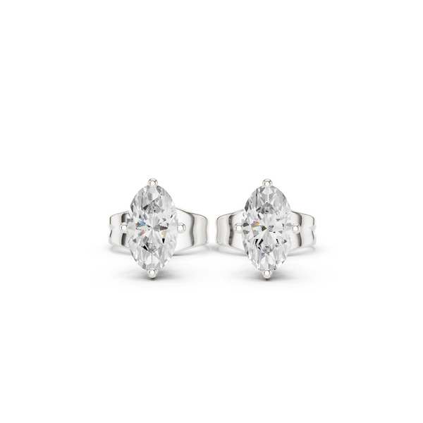 Exquisite Oval Lab Grown Diamond Earring