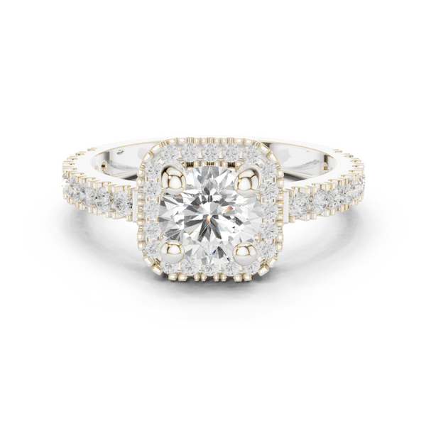 Sage Brush Lab Grown Diamond Floating Halo Ring