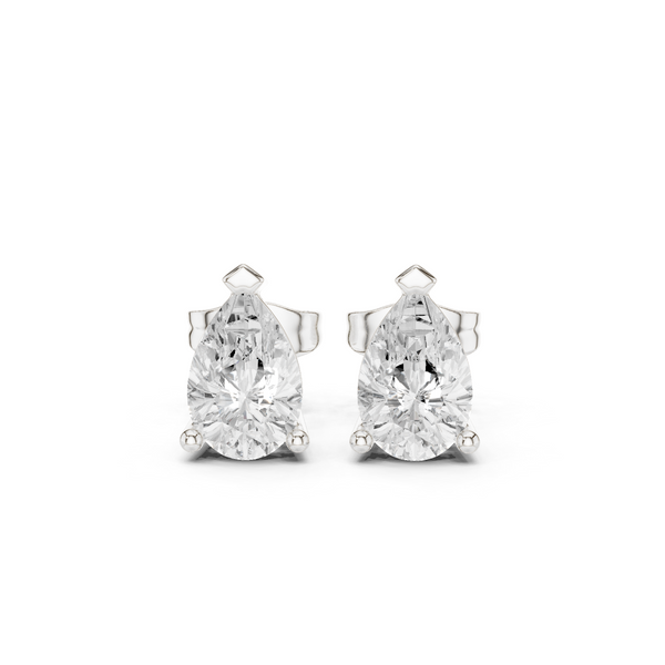 Bold 1.98ct Pear Lab Grown Diamond Earring