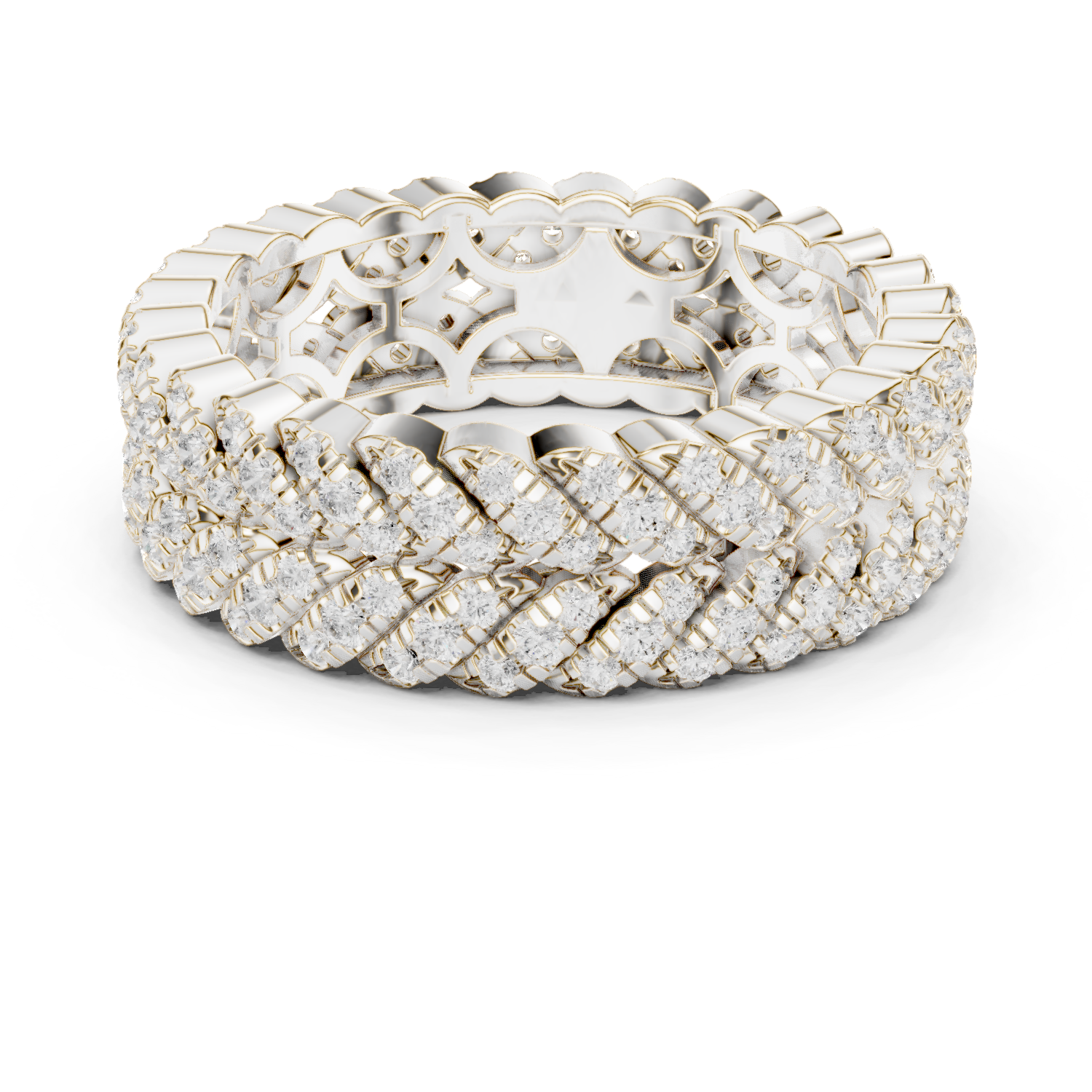 Wheat Sheaf Lab Grown Diamond Teardrop Crown Ring