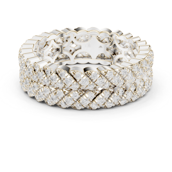 Wheat Sheaf Lab Grown Diamond Teardrop Crown Ring