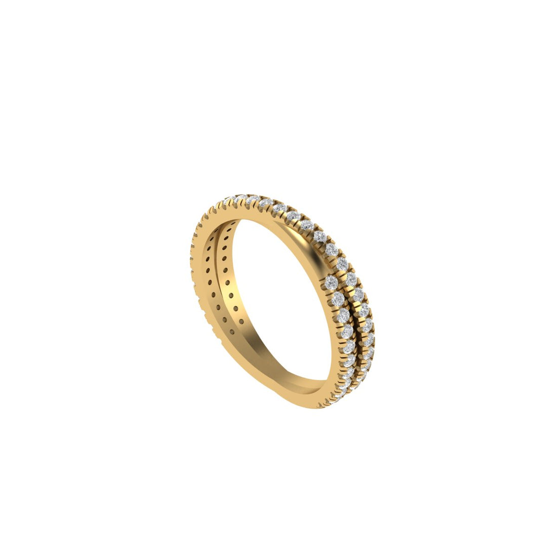 The Lab Grown Diamond Infinity Diamond Coil Ring