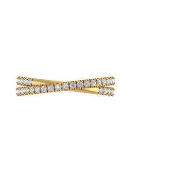 The Lab Grown Diamond Infinity Diamond Coil Ring