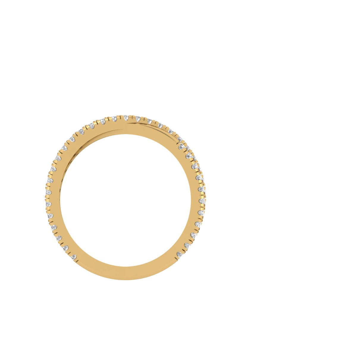 The Infinity Diamond Coil Ring