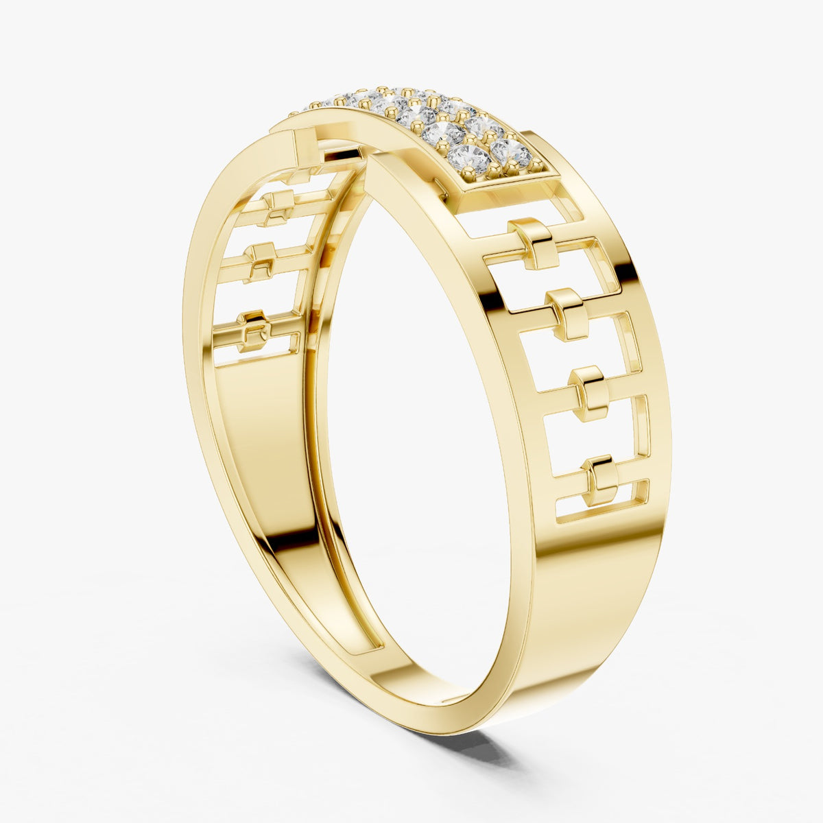 High-end Lab grown diamond ring band