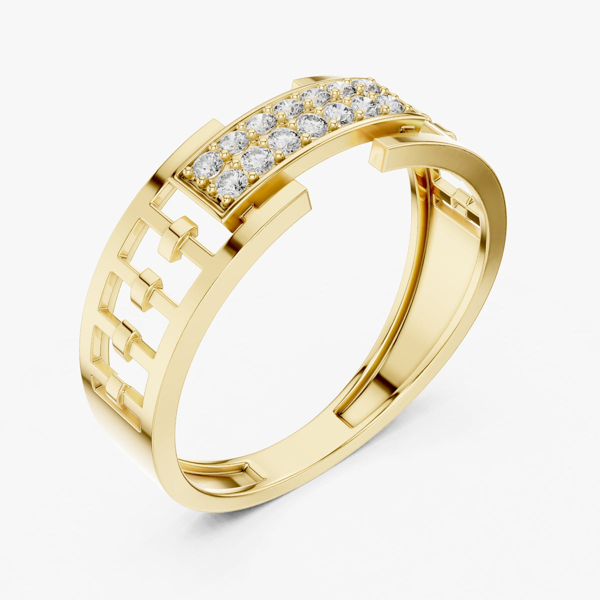 High-end Lab grown diamond ring band