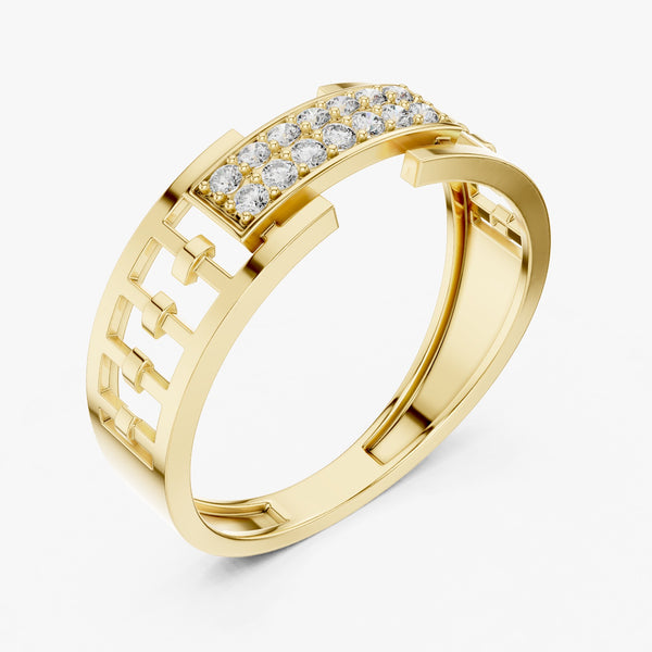 High-end Lab grown diamond ring band
