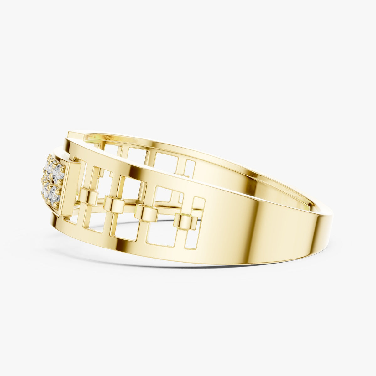 High-end Lab grown diamond ring band