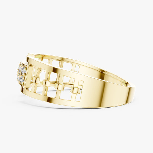 High-end Lab grown diamond ring band