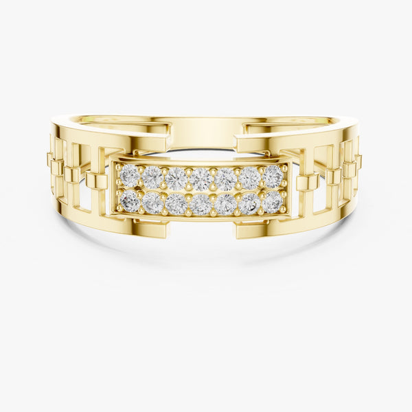 High-end Lab grown diamond ring band