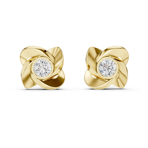 Classic Round Lab Grown Diamond Earrings