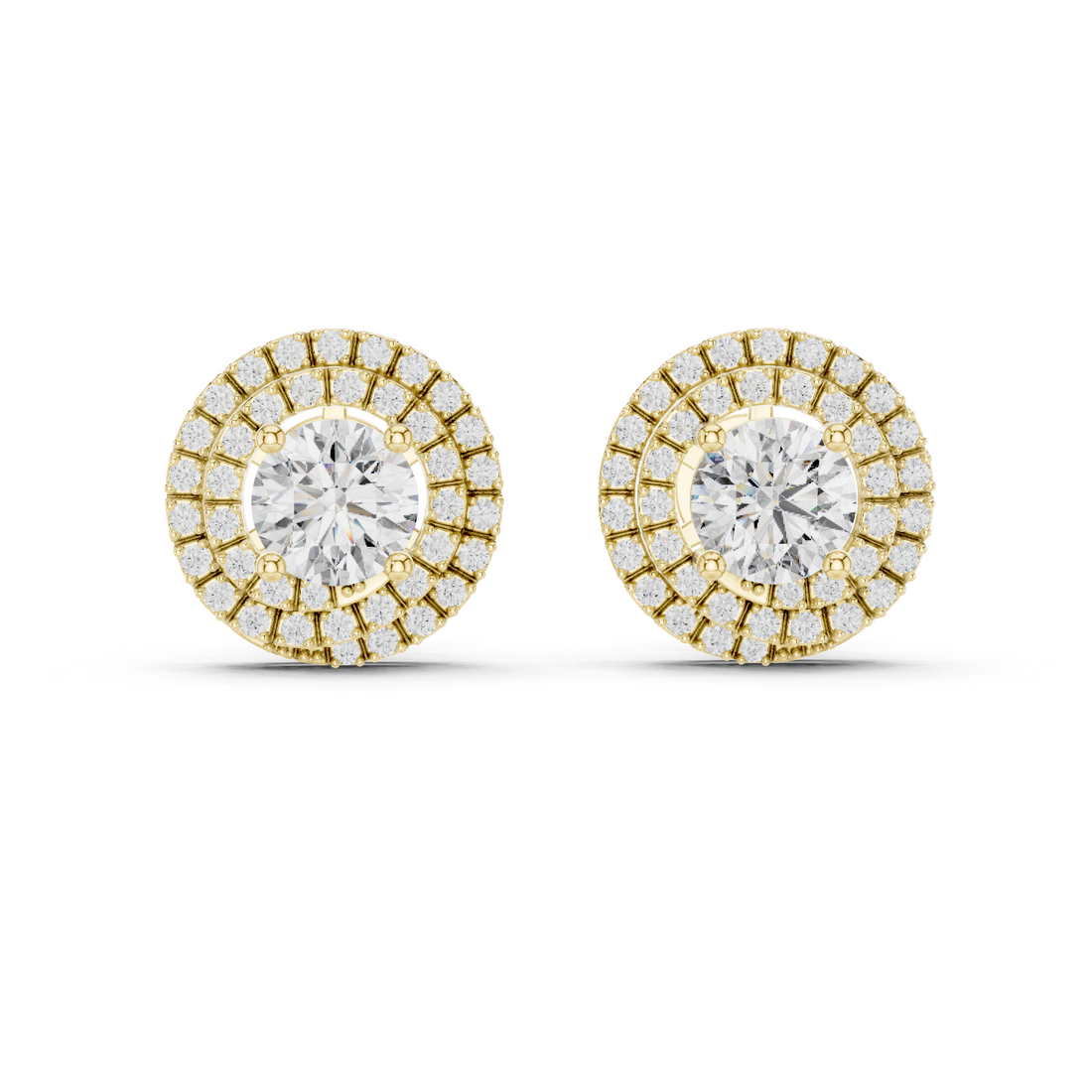 Modern Lever Lab Grown Diamond Earrings