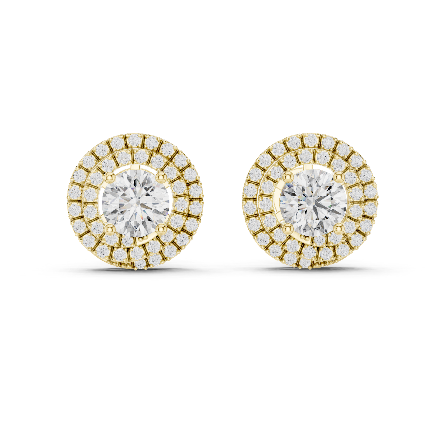 Modern Lever Lab Grown Diamond Earrings