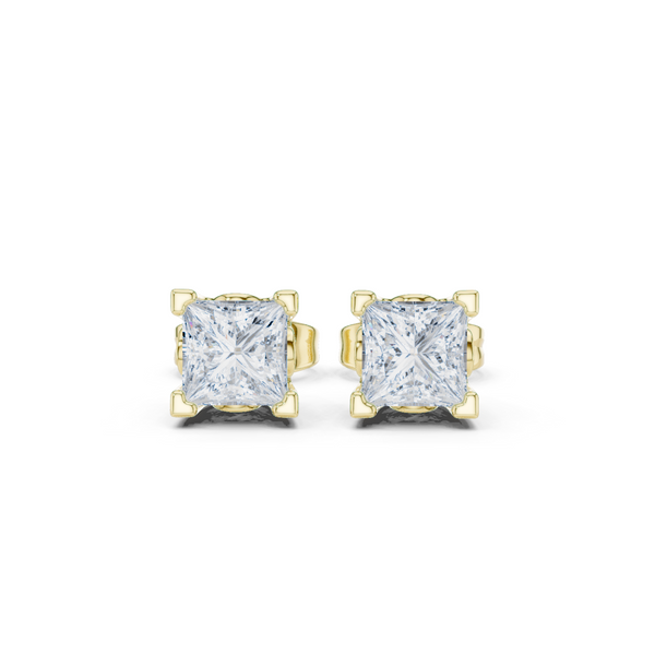 Princess Cut Diamond Studs
