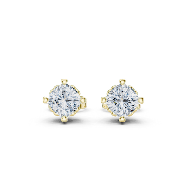 Exquisite Cushion Diamond Lab Grown Diamond Earrings