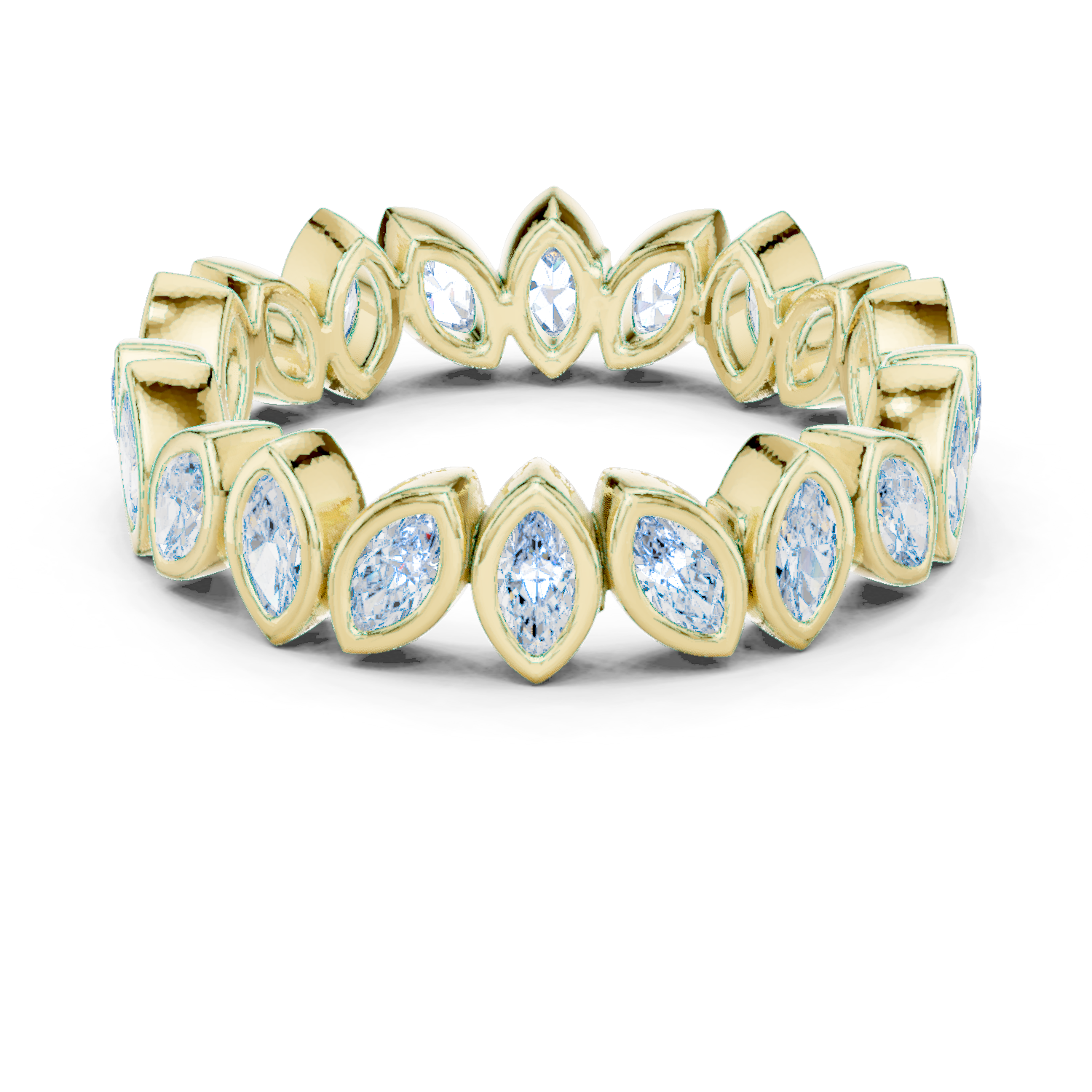 Blue Lupin Lab Grown Diamond Botanical Halo Ring