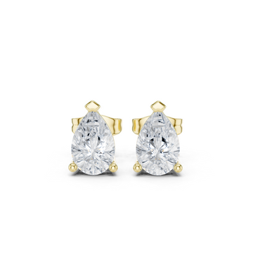Bold 1.98ct Pear Lab Grown Diamond Earring