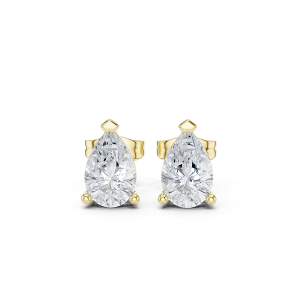 Bold 1.98ct Pear Lab Grown Diamond Earring