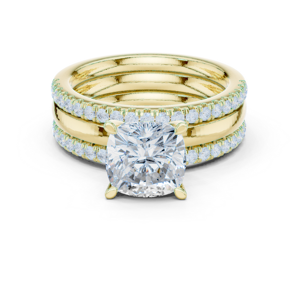 Jasmine Vine Lab Grown Diamond Tiered Halo Ring