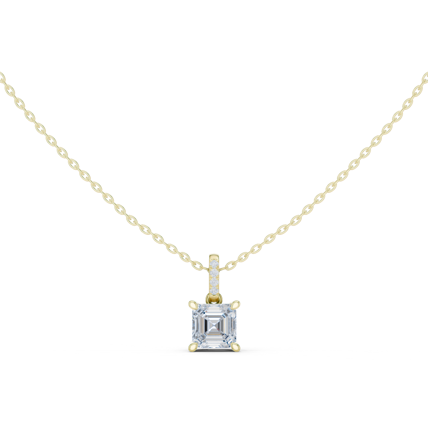 1.5 ct Asscher Diamond Lab Grown Diamond Ring