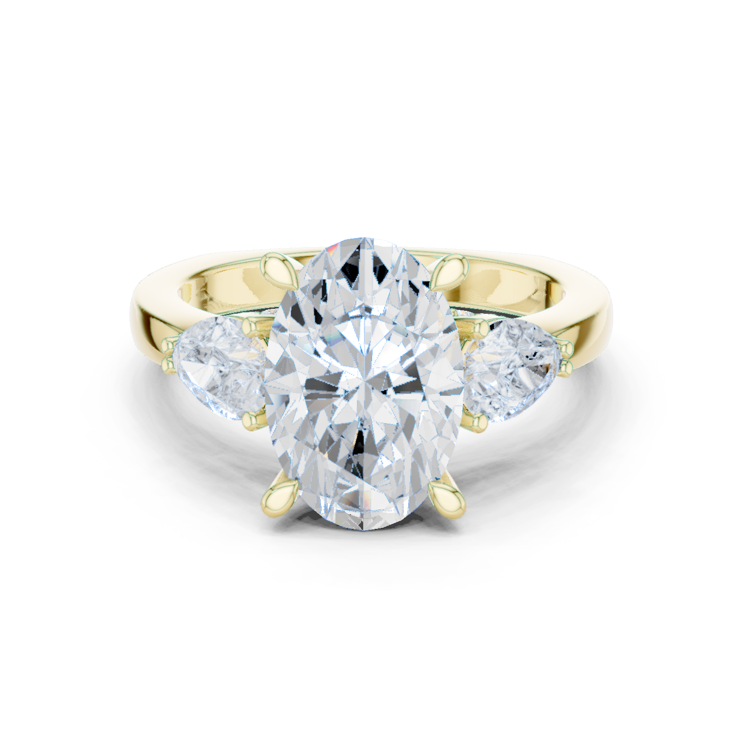Coastal Cliff Lab Grown Diamond Swirl Bypass Ring