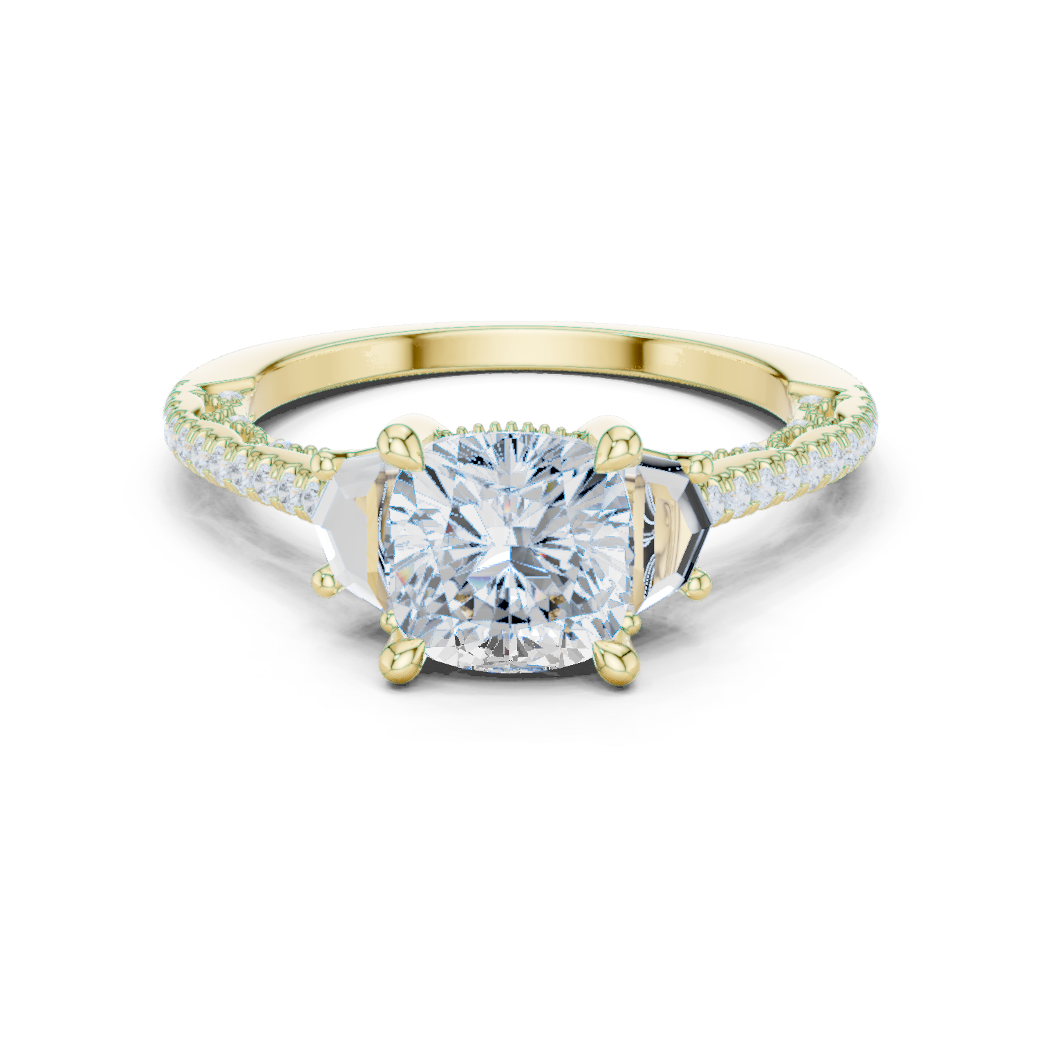 Moorland Mist Lab Grown Diamond Elevated Solitaire Ring