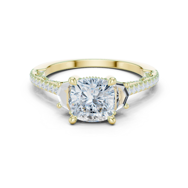 Moorland Mist Lab Grown Diamond Elevated Solitaire Ring
