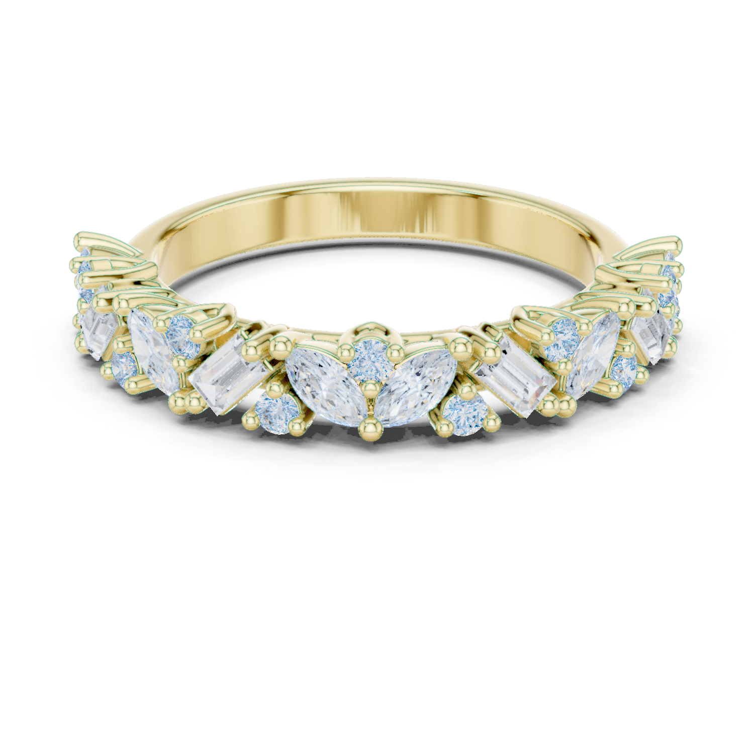 Summit Crest Lab Grown Diamond Intertwined Pave Ring