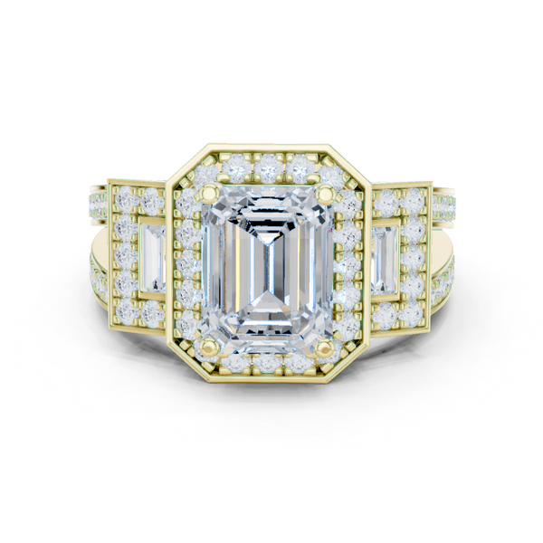 Daisy Chain Lab Grown Diamond Antique Estate Ring