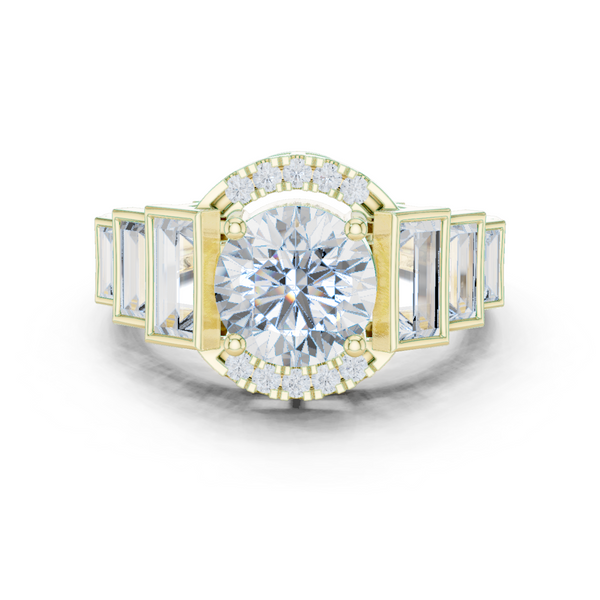 Lark Spur Lab Grown Diamond Channel Solitaire Ring