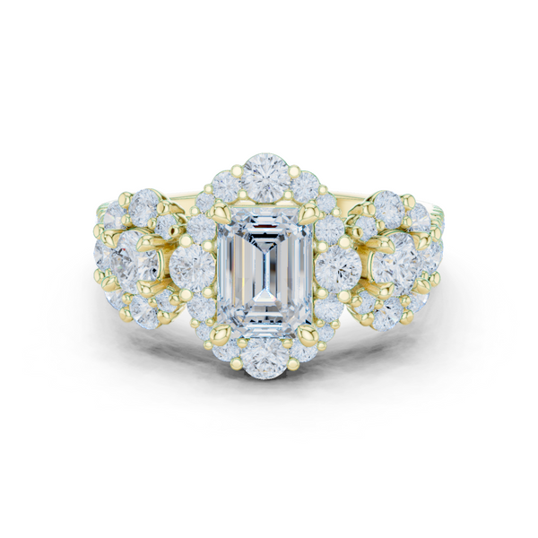 Meadow Frost Lab Grown Diamond Pave Cluster Ring