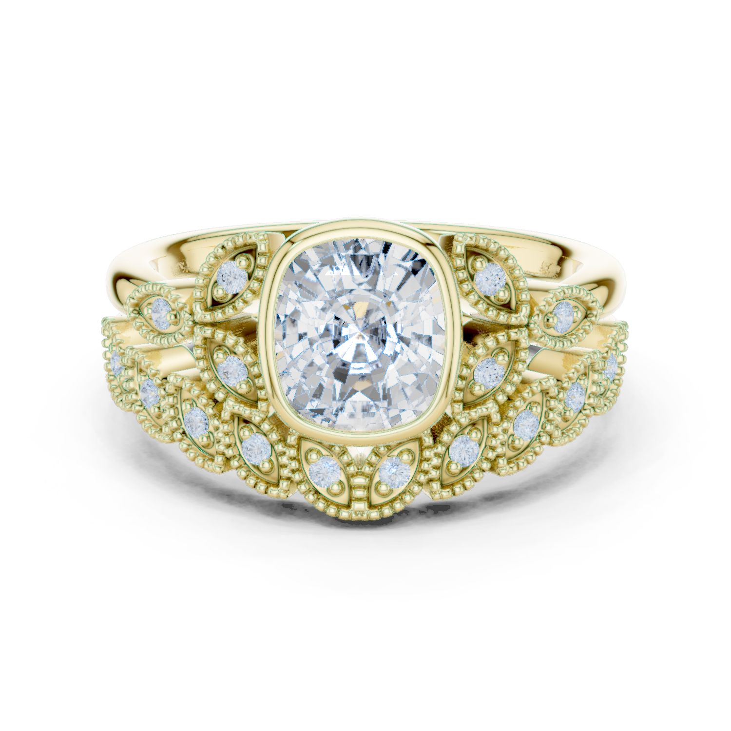 Wild Rose Lab Grown Diamond East West Ring