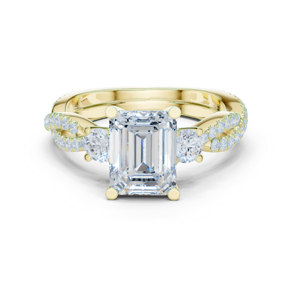 Island Breeze Lab Grown Diamond Three Stone Ring