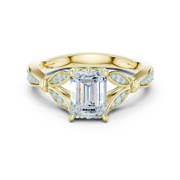 Forest Canopy Lab Grown Diamond Cushion Cut Ring