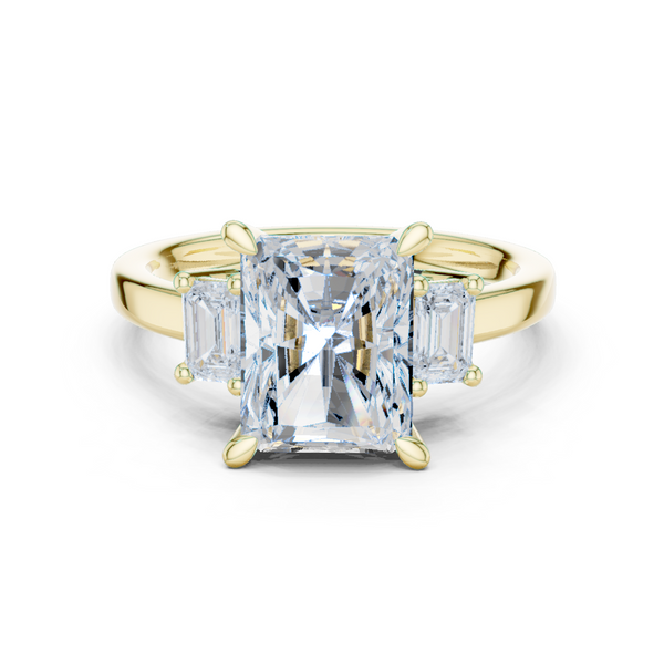 Stream Bed Lab Grown Diamond Contoured Wave Band