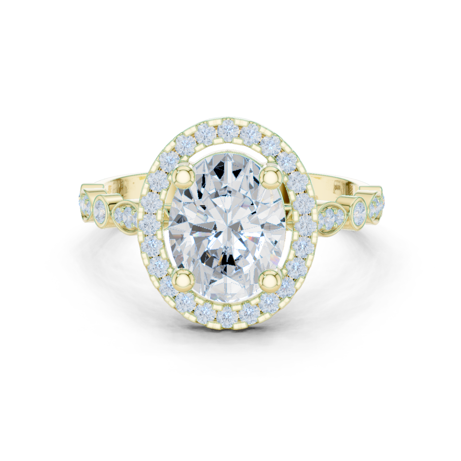 Barley Field Lab Grown Diamond V Shaped Ring