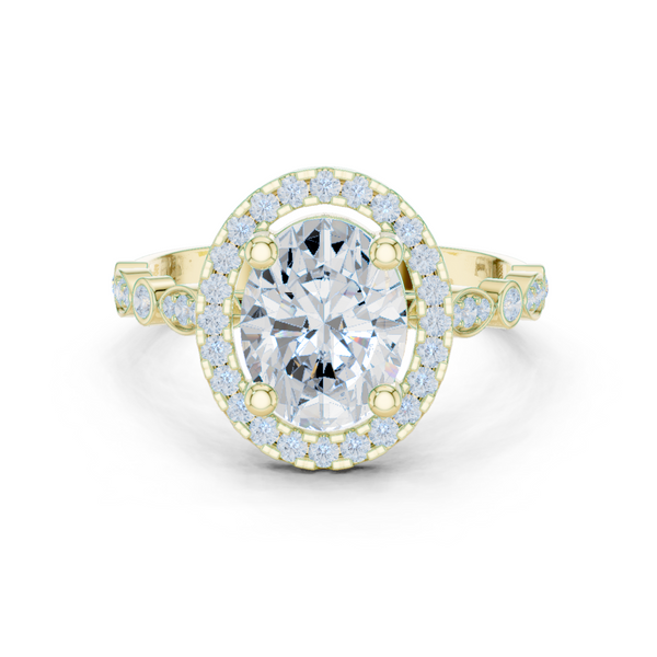 Barley Field Lab Grown Diamond V Shaped Ring