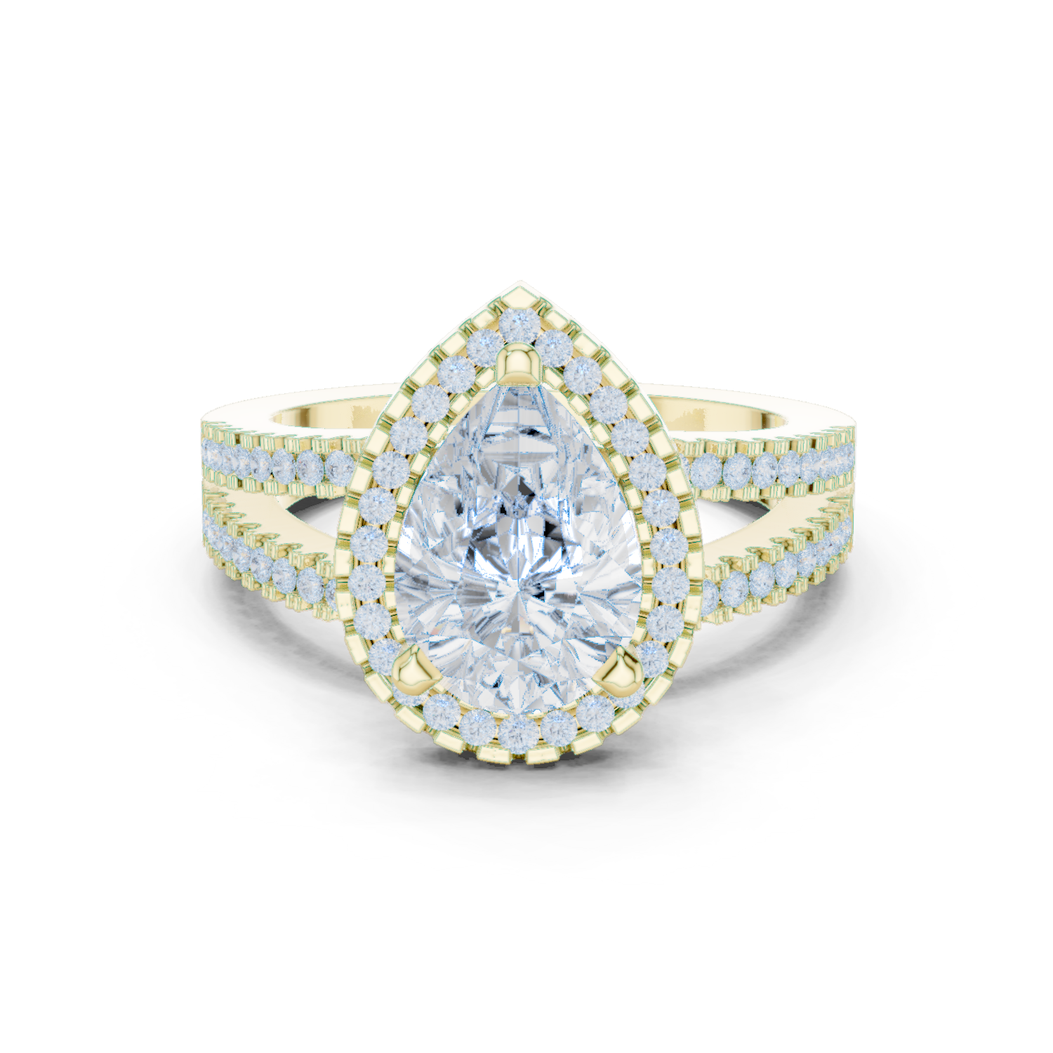 Alpine Meadow Lab Grown Diamond Radiant Cluster Ring