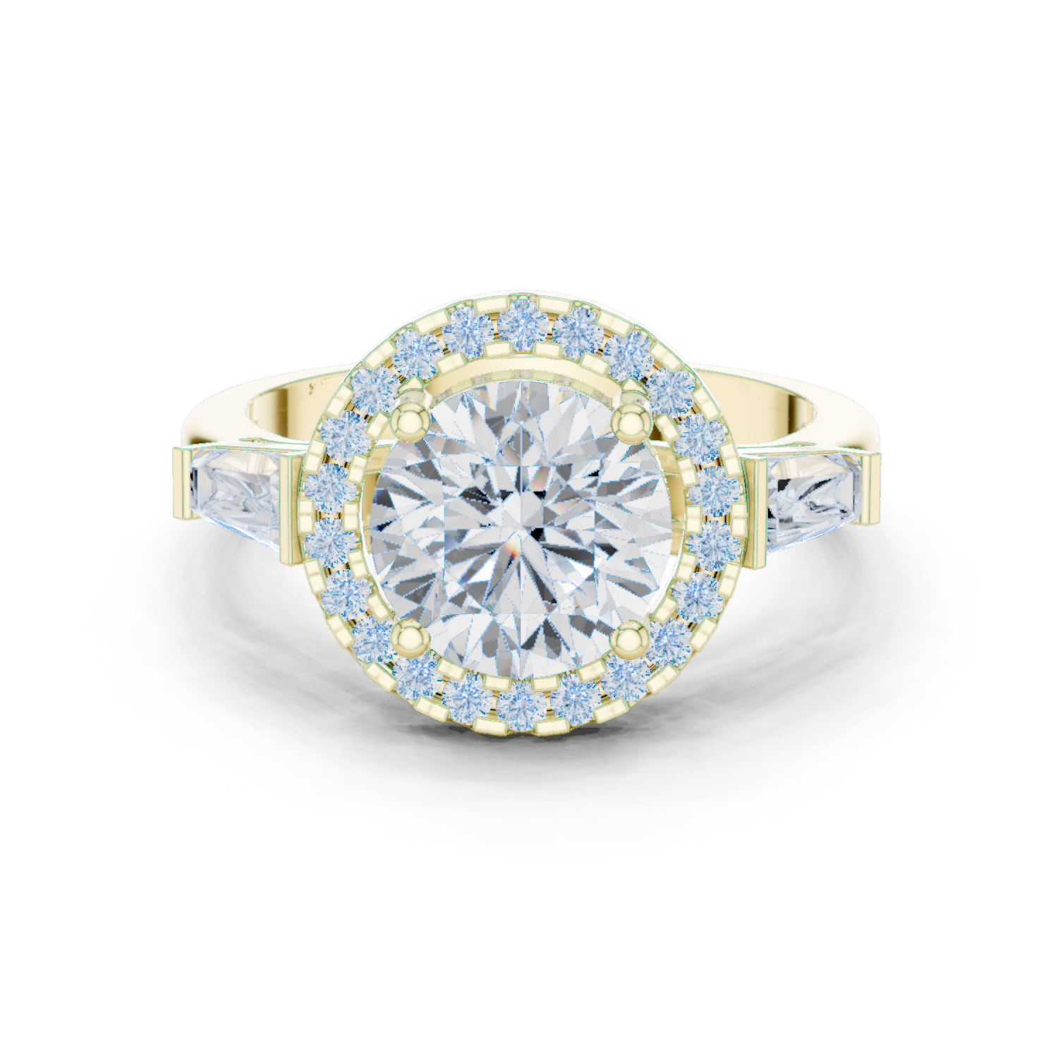 Iris Bloom Lab Grown Diamond Elevated Wire Ring