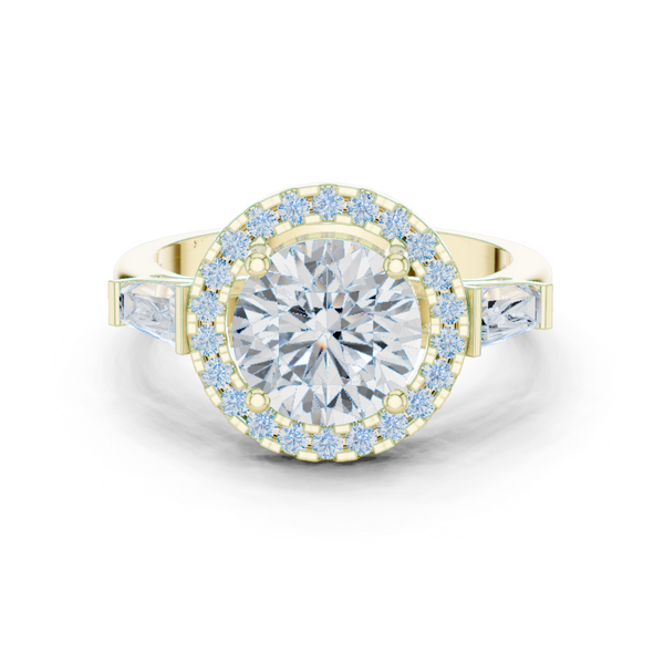 Iris Bloom Lab Grown Diamond Elevated Wire Ring
