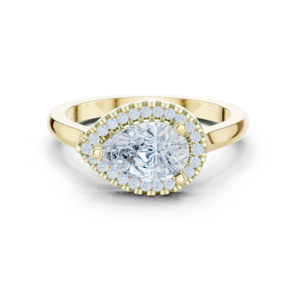 Orchid Petal Lab Grown Diamond Two Tone Solitaire