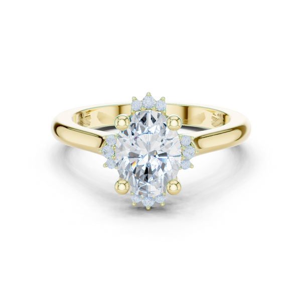 Moorland Glow Lab Grown Diamond Offset Art Ring