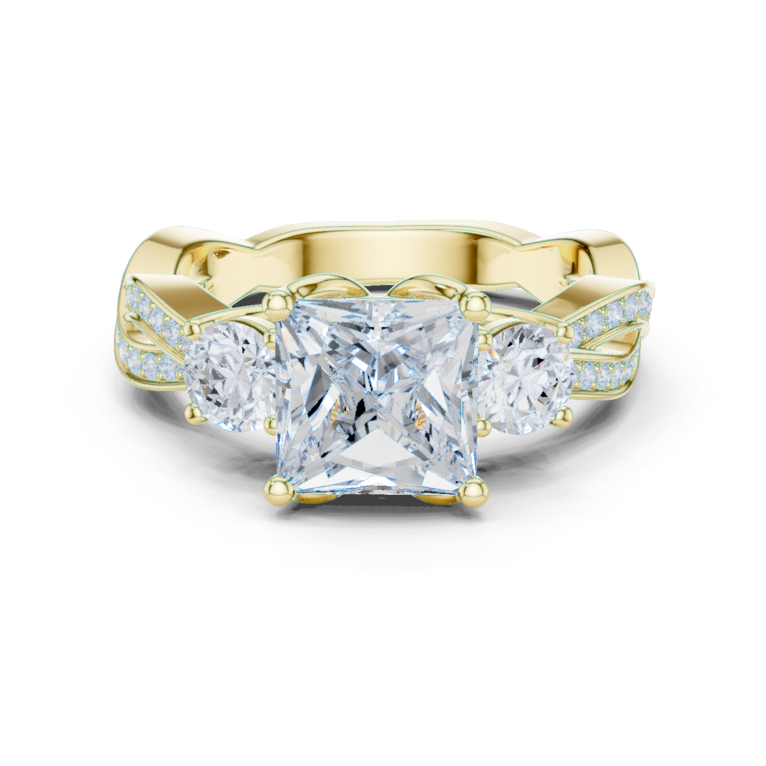 Arctic Ice Lab Grown Diamond Matte Solitaire