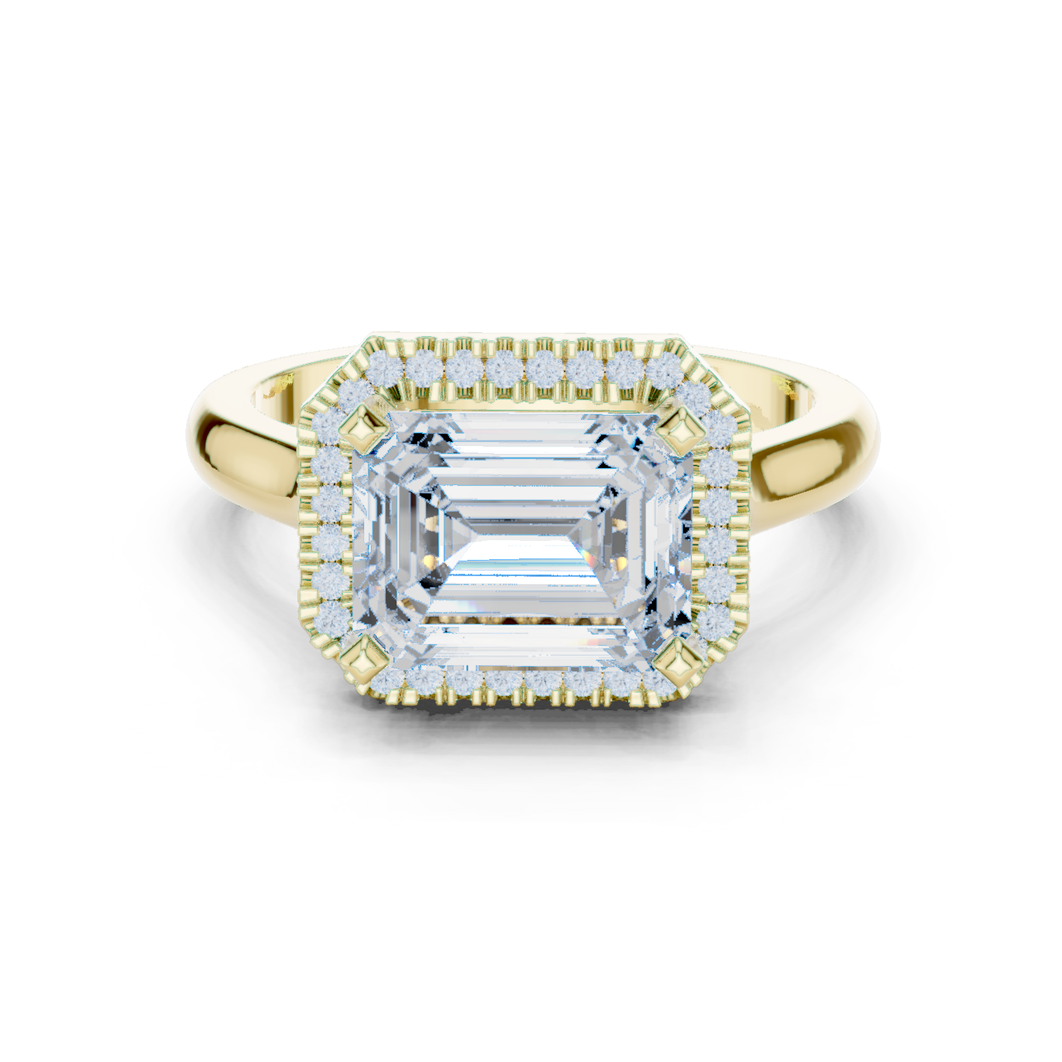 Peak Frost Lab Grown Diamond Cluster Band Ring