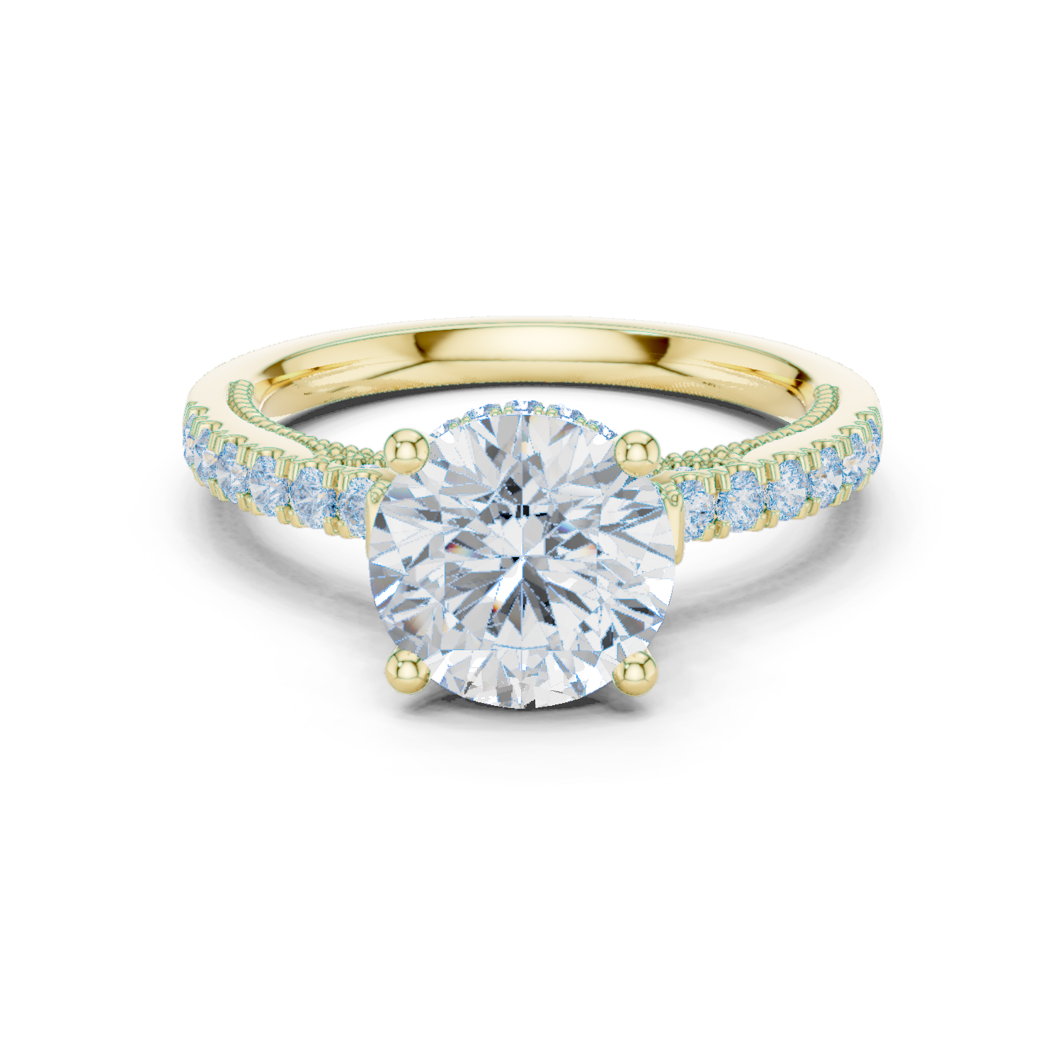 Cedar Bark Lab Grown Diamond Surprise Halo Ring