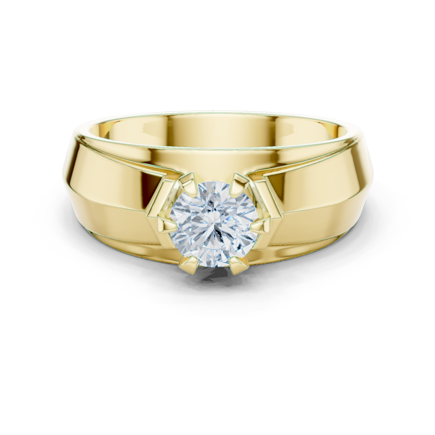 Luminous 0.8 ct Round Diamond Solitaire