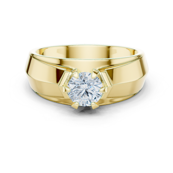 Luminous 0.8 ct Round Diamond Solitaire