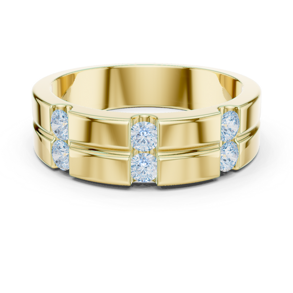 Timeless Round Diamond Accented Lab Grown Diamond Ring