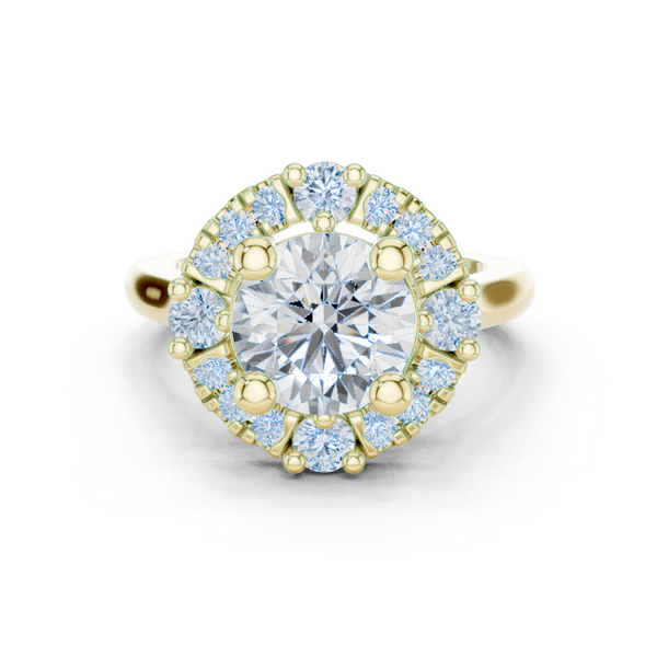 Marigold Glow Lab Grown Diamond Custom Stack Band